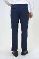 Resim Süvari Erkek Slım Kalıp  Düz Polyvıskon Pantolon PN1014400378