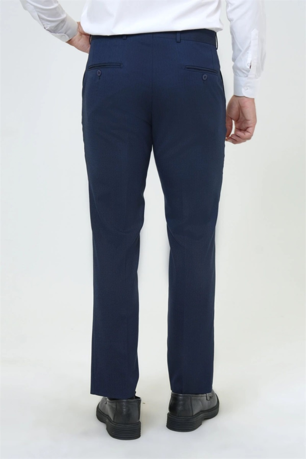 Resim Süvari Erkek Slım Kalıp  Düz Polyvıskon Pantolon PN1014400378