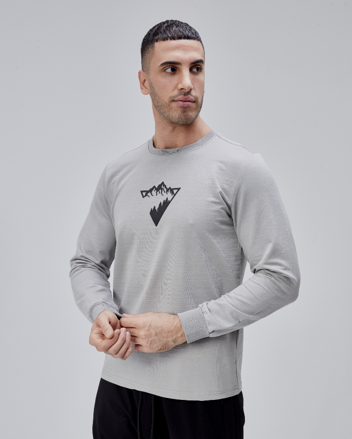 Resim Paul&More Erkek Sweat Manzara Baskı O Yaka