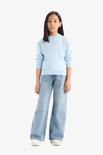 Resim Defacto Kız Çocuk  Kazak C6902A8/BE366