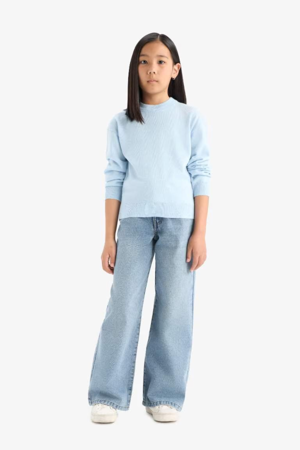 Resim Defacto Kız Çocuk  Kazak C6902A8/BE366