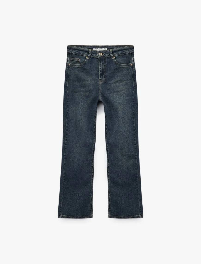Resim Koton Kadın Jean Pantolon 6Wal40035Md