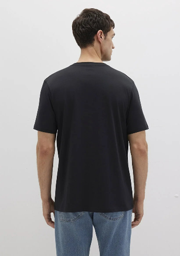 Resim Mavi Kısa Kol Erkek T-Shirt M066483-900