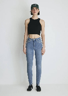 Resim Mavi Kadın Jean Pantolon M100980-82194