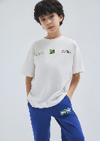 Resim Mavi Erkek Çocuk Tişört M6610435-70057