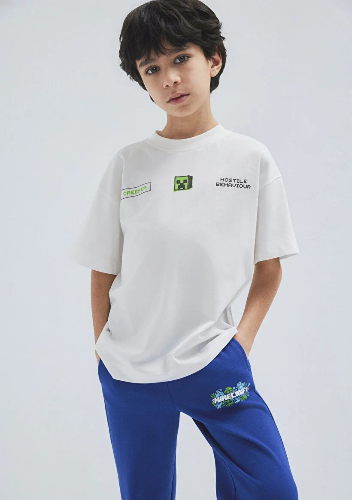 Resim Mavi Erkek Çocuk Tişört M6610435-70057