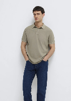 Resim Mavi Polo Yaka Erkek T-shirt M0613151-70360