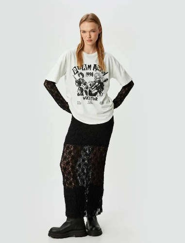 Resim Koton Kadın T-shirt 5SAL10058IK