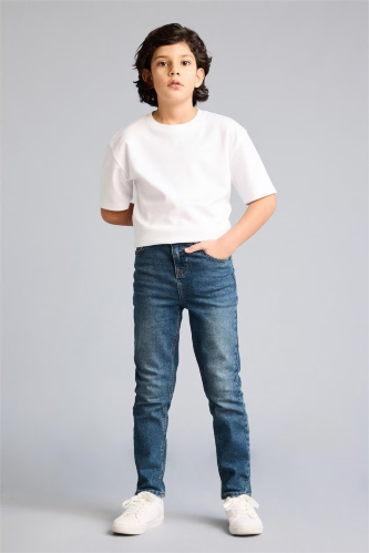 Resim Defacto Erkek Çocuk Jean Pantolon F8437A8/NM29