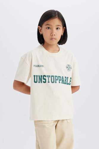 Resim Defacto Kız Çocuk  T-shirt D8538A8/ER233