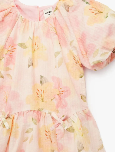 Resim Koton Kız Bebek Elbise 6SMG80026AW