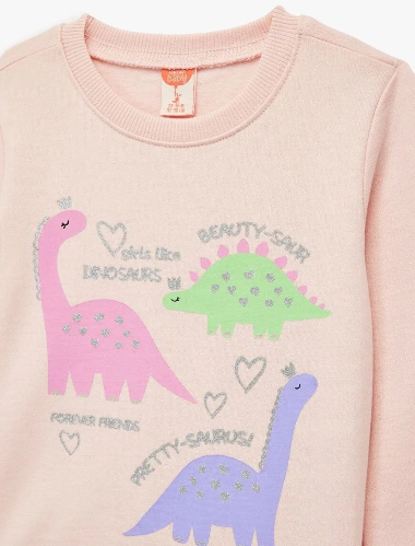 Resim Koton Kız Bebek Sweat 6Wmg10065Ak