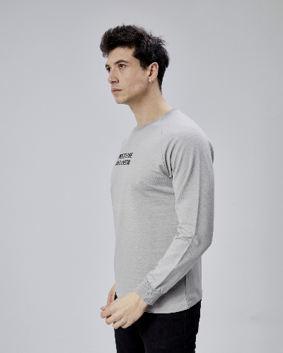 Resim Paul&More Erkek Sweat Pozitif Baskı Reglan Kol Bürümcük