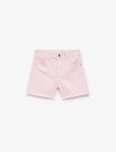 Resim Koton Kız Çocuk Kot&Kanvas Şort 6SKG40006AD