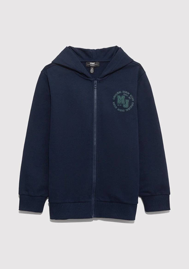 Resim Mavi Mv Baskılı Erkek Çocuk Sweat M6S10127-82318