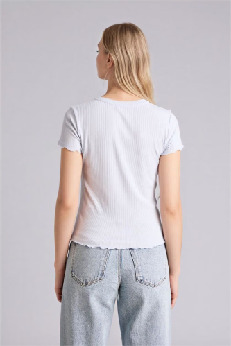 Resim Defacto Kadın T-shirt K7064AZ/BE216