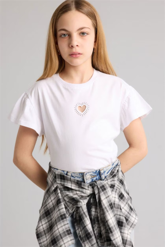 Resim Defacto Kız Çocuk T-shirt G9913A8/WT79