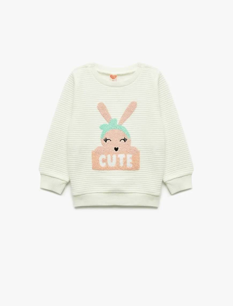 Resim Koton Kız Bebek Sweat 6Wmg10008Ak