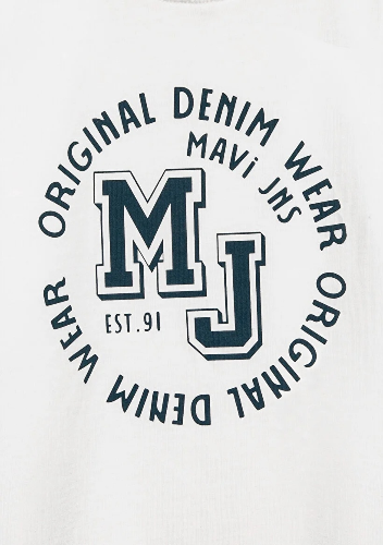 Resim Mavi Erkek Çocuk Tişört M6610395-70057