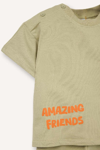 Resim Defacto Erkek Bebek T-shirt Takım G8066A5/GN1216