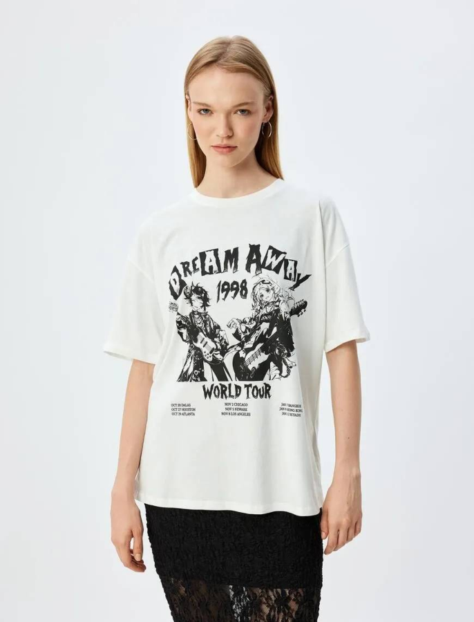 Resim Koton Kadın T-shirt 5SAL10058IK