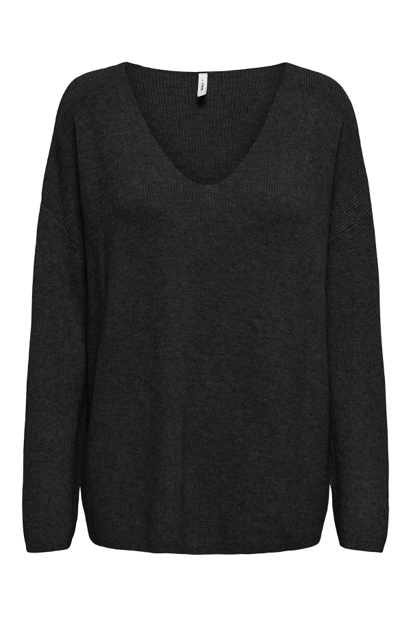 Resim Only Onlibi Ls Rib Loose V-Neck Cc Knt Kadın Kazak 15351121