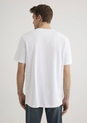 Resim Mavi  Erkek T-Shirt M0612527-620