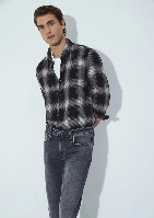 Resim Mavi Erkek Uzun Kol Gömlek M0211770-91367