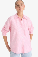 Resim Defacto Kadın Uzun Kol Gömlek D4512AX/PN623