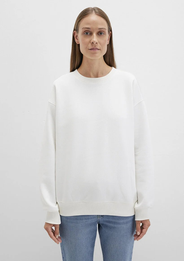 Resim Mavi Bisiklet Yaka Kadın Sweat M1610198-70057