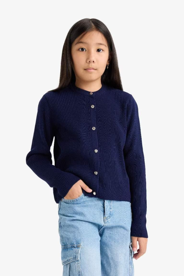 Resim Defacto Kız Çocuk  Hırka E7711A8/NV42