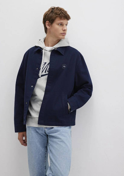 Resim Mavi Uzun Kol Erkek Gömlek M0211687-86415