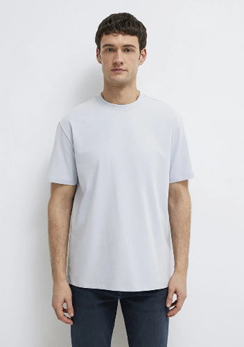 Resim Mavi Erkek T-shirt M0613199-70802