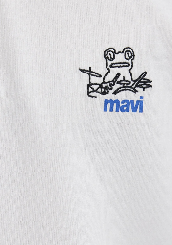 Resim Mavi Polo Yaka Erkek T-shirt M0613180-70057