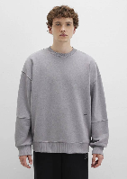 Resim Mavi Bisiklet Yaka Erkek Sweat M0S10404-70076