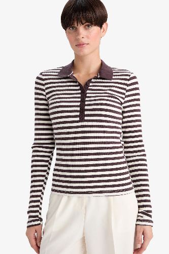 Resim Defacto Kadın T-shirt F7808AX/BR232