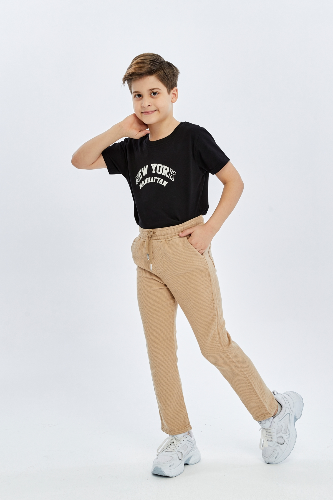 Resim Yenikoza Erkek Çocuk Kanvas Pantolon