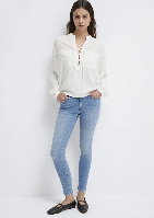 Resim Mavi Tess Kadın Jean Pantolon M100328-A1550