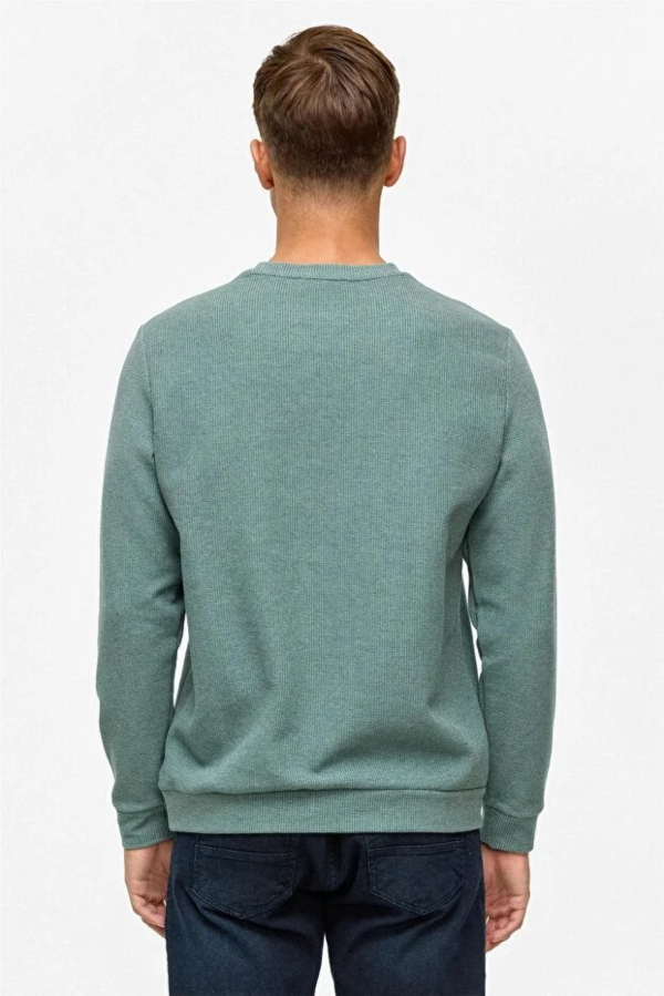 Resim SW2013700005 O Yaka Waffle Erkek Sweat