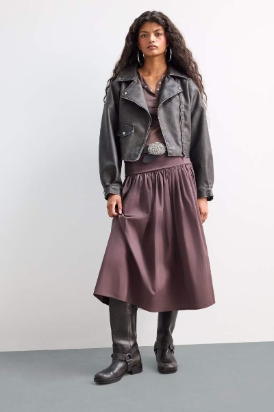 Resim Defacto Kadın Deri Mont E8531AX/AR228