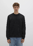 Resim Mavi Bisiklet Yaka Erkek Sweat M0S10407-900