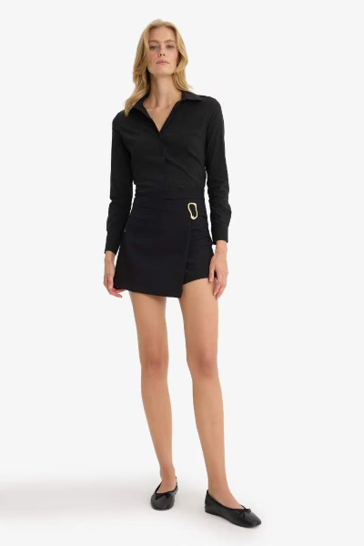 Resim Defacto Kadın Uzun Kol Gömlek I5278AZ/BK27