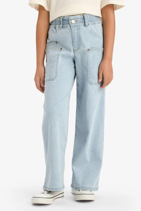 Resim Defacto Kız Çocuk  Jean Pantolon E5883A8/NM63