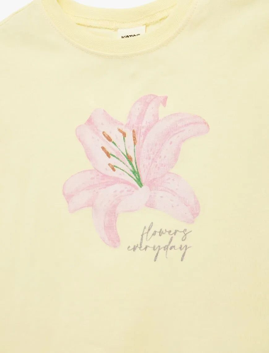 Resim Koton Kız Bebek T-shirt 6SMG10062AK