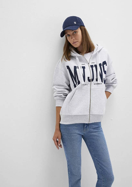 Resim Mavi Logo Baskılı Kadın Sweat M1S10421-80196