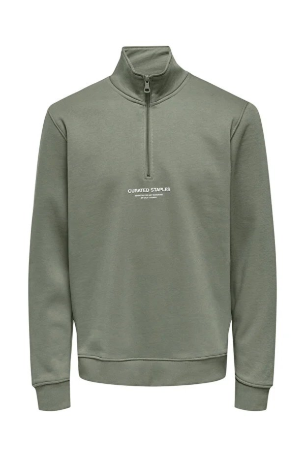 Resim Only & Sons Onscurated Reg Half Zip Sweat Noos Erkek Sweat 22030922