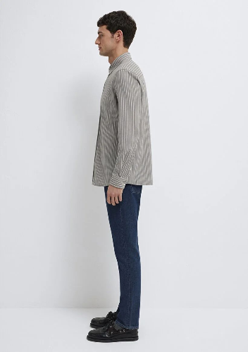 Resim Mavi Erkek Uzun Kol Gömlek M0211404-91582