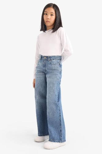 Resim Defacto Kız Çocuk  Jean Pantolon E7710A8/NM28