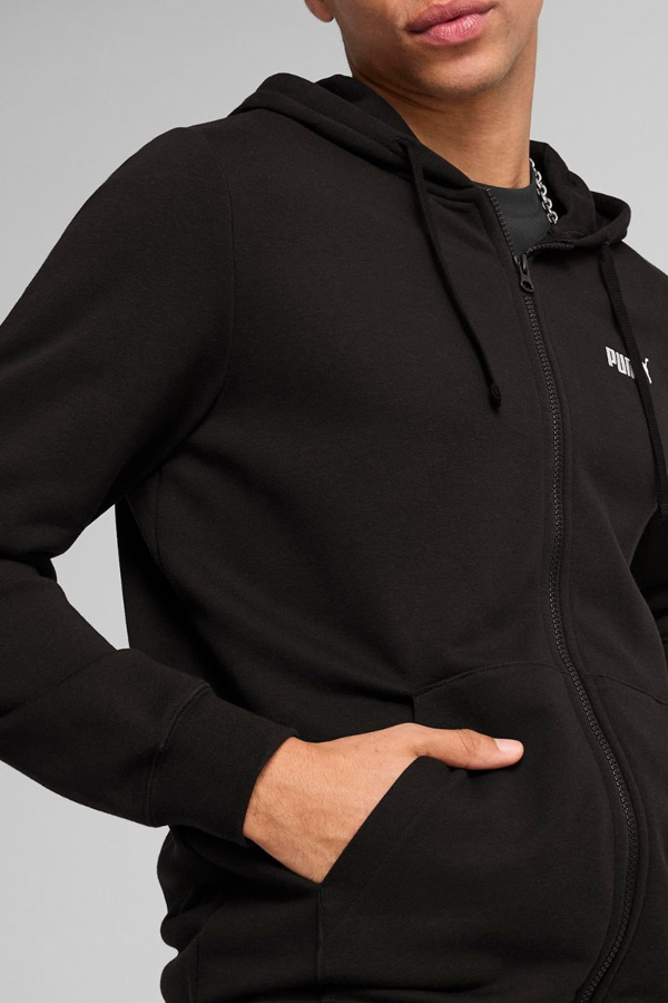 Resim Puma Ess Full-Zip Hoodie Erkek Sweat 682588-01