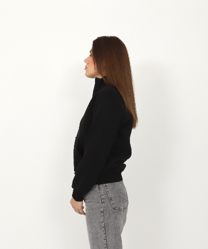 Resim Viole&More Kadın Sweat 114 Yarım Fermuarlı